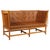 Brown Two-Seat Sofa in Beech and Leather by Børge Mogensen for Fritz Hansen For Sale - Image 8 of 8