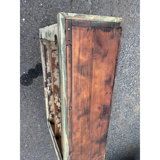 Antique Victorian Style Painted Open Shelving Unit Bookcase For Sale - Image 10 of 14