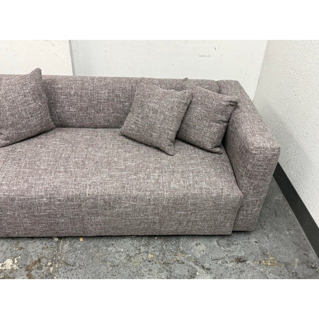 Bespoke Breuer Linen Sofa For Sale - Image 9 of 12