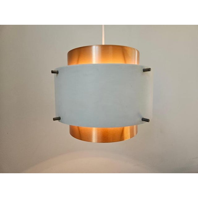 Mid-Century Modern Pendant Light in the style of Jo Hammerborg, Denmark, 1970s For Sale - Image 10 of 12