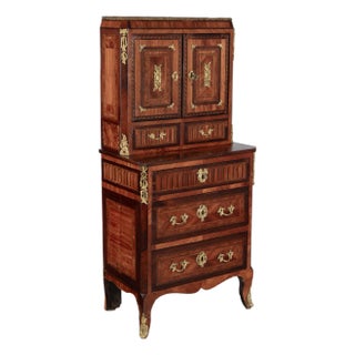 19th Century Louis XVI Style Marquetry Cabinet For Sale