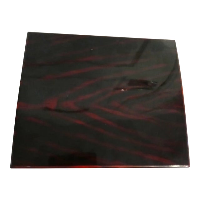 Vintage Otagiri Japan Tortoiseshell Lacquered Storage Box For Sale