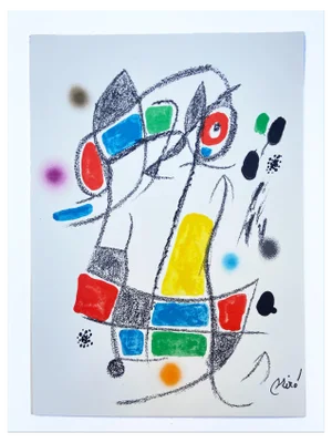 Joan Miró, Maravillas con variaciones No.3, 1975, Lithograph