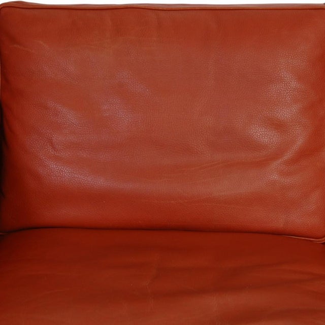 2213 Three-Seater Sofa in Cognac Leather by Børge Mogensen, 1980s For Sale - Image 4 of 18