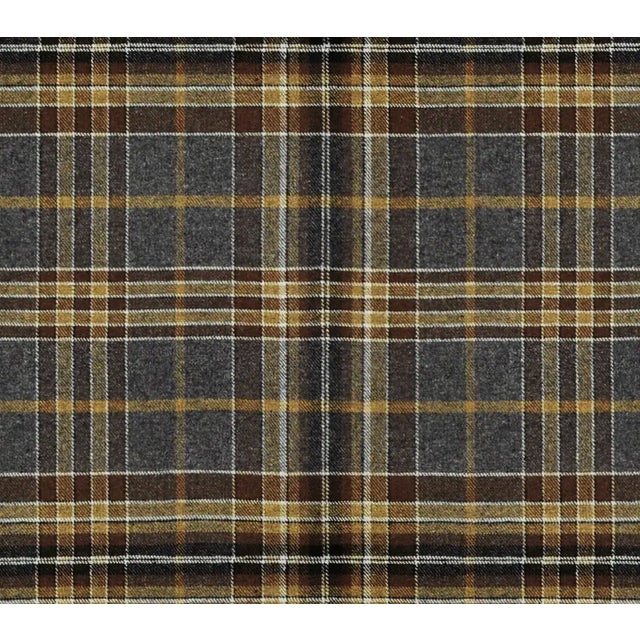 Kay Gray Tartan Slipcover Dining Chair For Sale In Chicago - Image 6 of 6