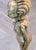 Vintage African Brass Figural Lady Table Lamp With Frosted Globe For Sale - Image 10 of 15