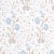 SAMPLE - Schumacher Khilana Floral Wallpaper In Sky For Sale