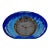 Vintage Seiko Art Deco Blue Quartz Clock For Sale