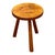 Wood Antique French Rustic Stool in Oak, 1890s For Sale - Image 7 of 7