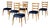 Chairs in Semi-Velvet Fabric by Paolo Buffa, 1950s, Set of 6 For Sale