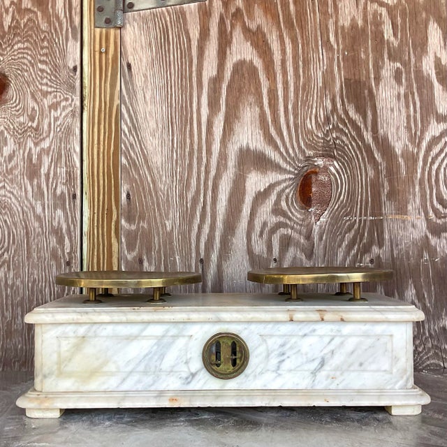 Vintage Boho French Bakery Scale For Sale In West Palm - Image 6 of 7