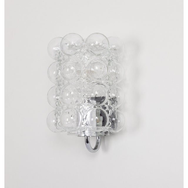 Amber Bubble Glass Sconces by Helena Tynell for Limburg, Germany, 1960s, Set of 2 For Sale - Image 8 of 11