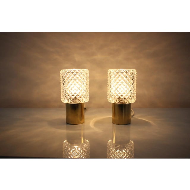 Metal Table Lamps from Kamenický Šenov, 1970s, Set of 2 For Sale - Image 7 of 8