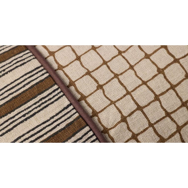 Shabby Chic Brown Lumbar Pillow For Sale - Image 3 of 3