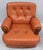 Brown Chesterfield-Style Leather 3-Seater Sofa and Armchairs, 1980s, Set of 3 For Sale - Image 8 of 13
