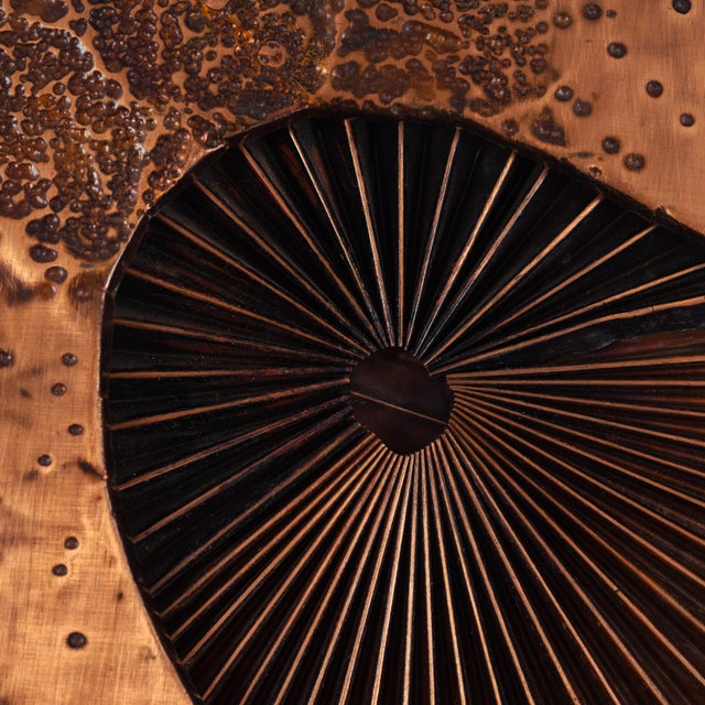 Copper Brutalist Mixed Metal Artwork by Sammy Tsui, 1960s For Sale - Image 8 of 15