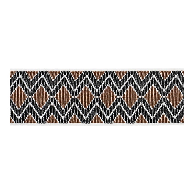 Schumacher X A Rum Fellow Pinula Tape In Umber For Sale