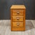 ABOUT Vintage solid oak filing cabinet with paneled sides, one top drawer and one deep file drawer that slide smoothly....