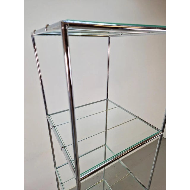 Poul Cadovius Vintage Abstracta Display Rack in Metal & Glass by Poul Cadovius, Denmark, 1960s For Sale - Image 4 of 11