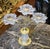 Italian Ornate Brass & Crystal Three-Candle Decorative Holder for Table Decor Italian Style For Sale - Image 3 of 5