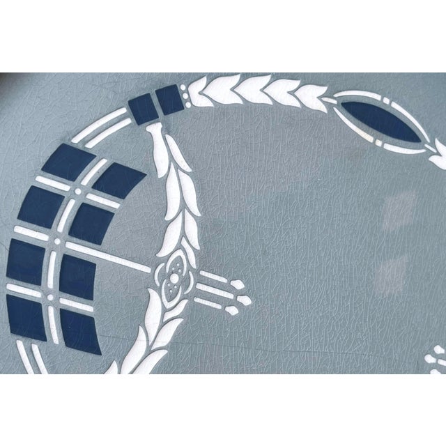 Antique Villeroy & Boch Secessionist Porcelain Serving Tray C. 1905 For Sale In Philadelphia - Image 6 of 6