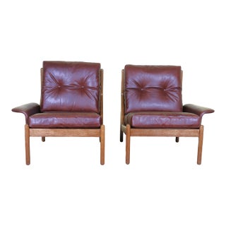 Danish Lounge Chairs by Niels Bach For Sale