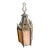 Mid 20th Century Gothic Revival Hanging Lantern With Slag Glass Panels and Ornate Metal Frame. For Sale
