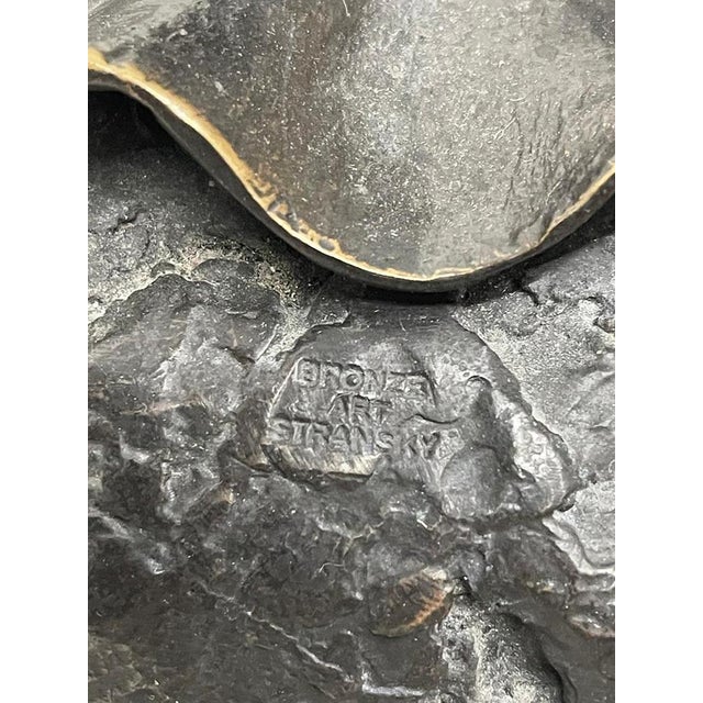 Bronze Ostrich Sculptures by Stransky, Set of 2 For Sale - Image 14 of 16