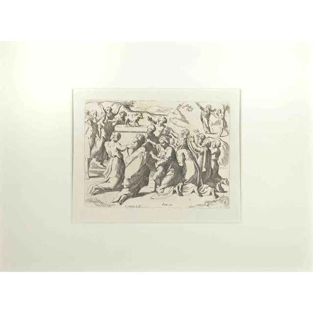 Genesis 32 - old testament story is an etching print realized by the artist giovanni lanfranco. About the old testament...