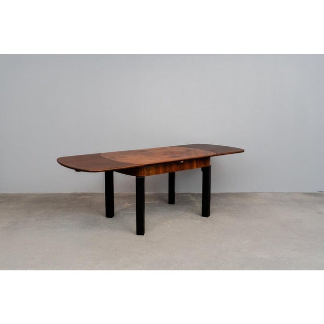 Art Deco Dining Table in Walnut, 1930s For Sale - Image 14 of 18
