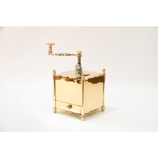Brass Coffee Grinder, 1920s For Sale - Image 6 of 12