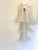 Mid-Century Modern Contemporary Frosted “Selle” Murano Glass Wall Sconce in Mazzega Style For Sale - Image 3 of 7
