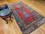 Red Vintage Persian Bidjar Gallery Rug, Hand-Knotted Wool, Geometric Pattern, Carnelian Red & Blue, 5x9 For Sale - Image 8 of 12