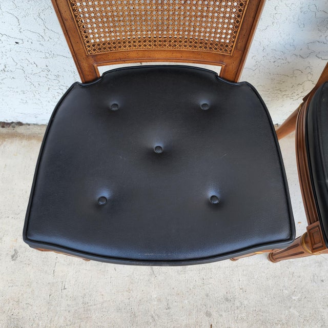 MCM Henredon Dining Chairs Cane Back 28-2501 For Sale - Image 9 of 12