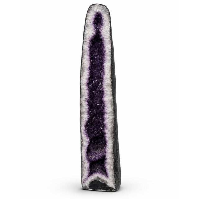 Natural Amethyst Cathedral Geode For Sale - Image 4 of 5