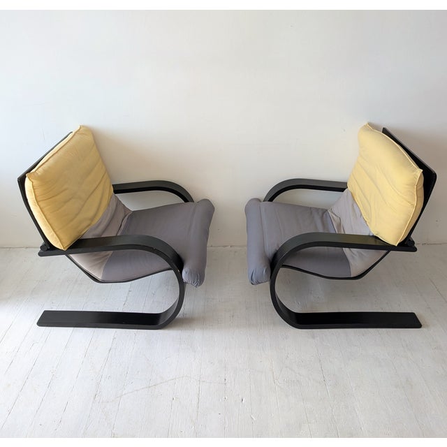 Vintage Italian Lacquered Bent Ply Lounge Chair by Carlo Berruti for Danber, 1970s For Sale - Image 11 of 16