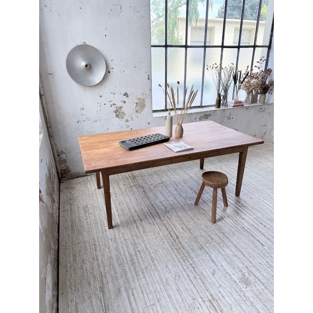 Pitch Pine Farmhouse Table, 1950s For Sale - Image 14 of 18