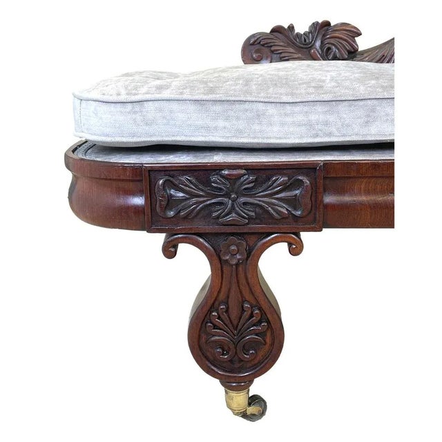 Regency Mahogany Chaise Longue, 1820 For Sale - Image 6 of 12