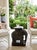 Vintage Black Glazed Ceramic Elephant Garden Stool For Sale In West Palm - Image 6 of 8