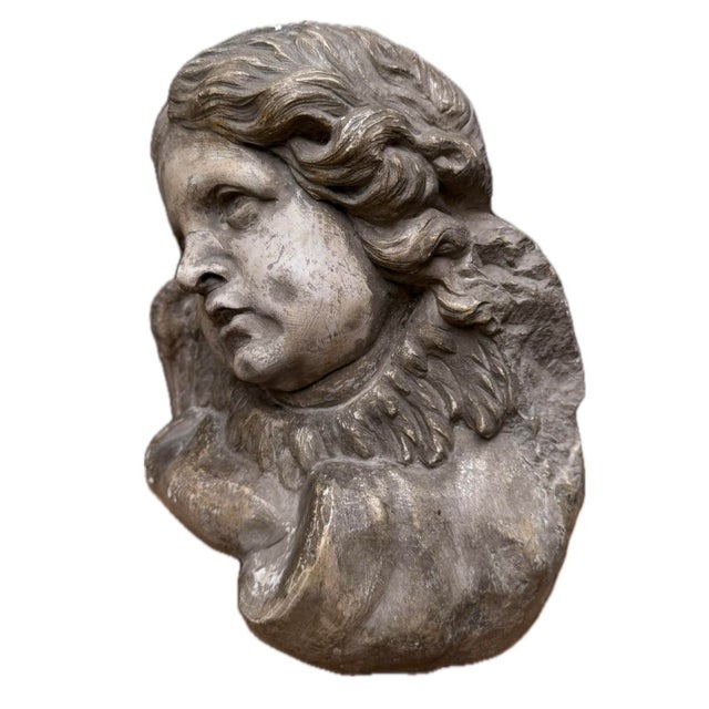 Stone Cherub Head, 1750-1780 For Sale - Image 3 of 9