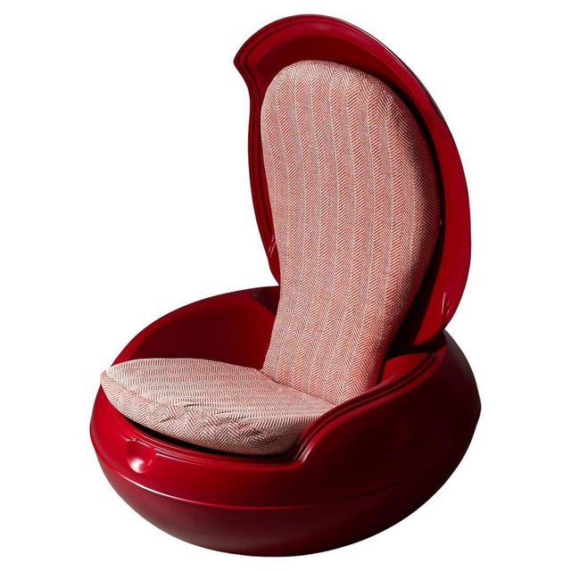 Red Garden Egg by Peter Ghyczy, 1970s For Sale - Image 9 of 9