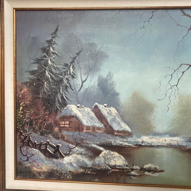 Elevate your space with this breathtaking, large-scale original oil painting by renowned 20th-century Dutch landscape...