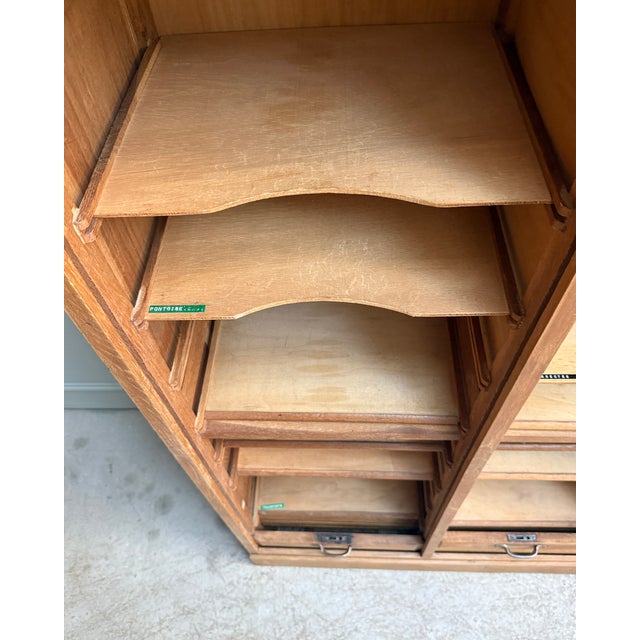Double Tambour Door Filing Cabinet, 1950s For Sale - Image 14 of 16