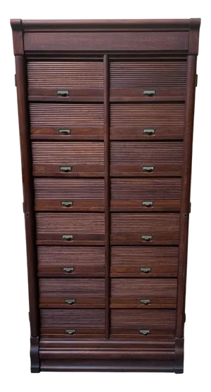 Oak Archive Cabinet, 1910s