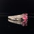 Traditional Diamond Pink Tourmaline Rubellite Ring 6.5 14k White Gold 2.45 TCW Certified For Sale - Image 3 of 11