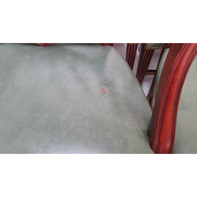 Set of 8 Vintage Shield-Back Mahogany Dining Chairs by Charak For Sale - Image 12 of 12