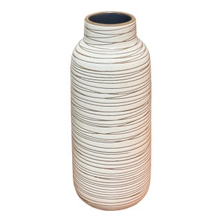 Heath Ceramics Sausalito Striated Ceramic Vase For Sale