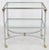 Chrome Mid Century Modern Two-Tier Brass Chrome Glass Rectangular Serving Bar Cart For Sale - Image 8 of 9