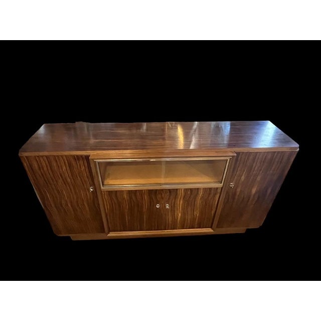 Art Deco Buffet in Macassar Ebony, 1940s For Sale - Image 4 of 14