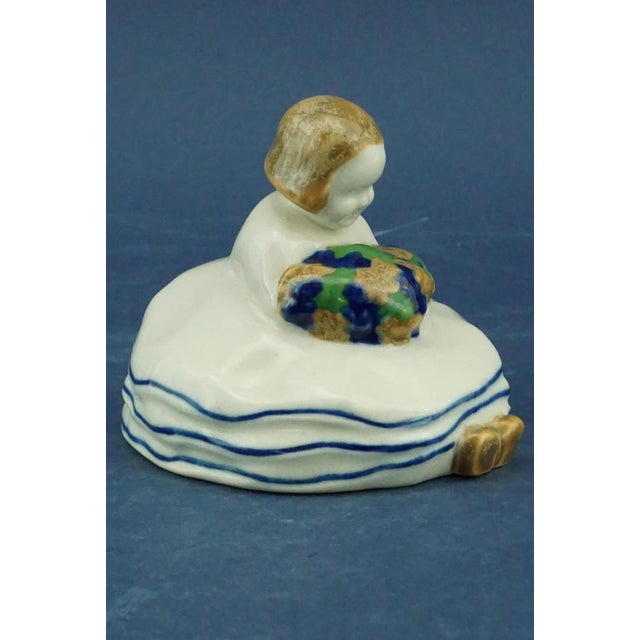 Ceramic 20th Century Art Deco Ceramic Sculpture depicting a Little Girl by Michael Powolny for the Wiener Keramik Manufacture, 1912, Austria For Sale - Image 7 of 18